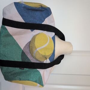 Colorful Geometric Tote Bag No Shoulder Strap